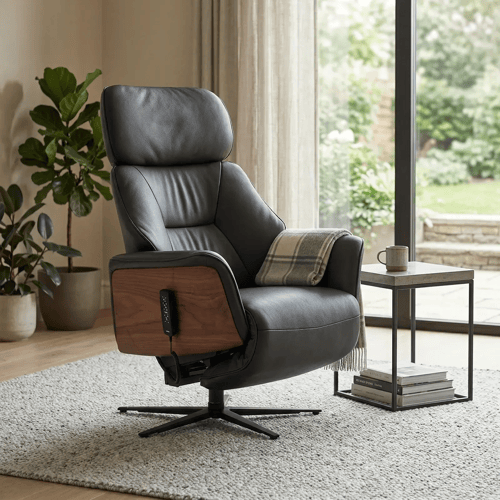 Comfora_relaxstoel_Batignolles_leer_zwart_3